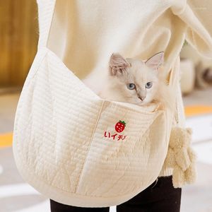 Couvercles de siège d'auto pour chien toile d'extérieur pour animaux de compagnie Portez des petits chats de voyage portable chaton chaton de sac à main