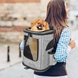 Hunde-Autositzbezüge, Katzentrage-Rucksack, tragbare Rückenstützrucksäcke für kleine Hunde und Haustiere, faltbare, atmungsaktive Welpen- und Kätzchen-Tragetasche