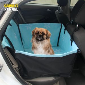 Dog Car Seat Covers CAWAYI KENNEL Pet Carriers Dog Car Seat Cover Carrying for Dogs Cats Mat Blanket Rear Back Hammock Protector transportin perro 230719