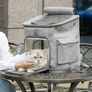 Housses de siège de voiture pour chien Pet Carrier Backpack Cat Outdoor Grand sac de transport avec maille Voyage Randonnée