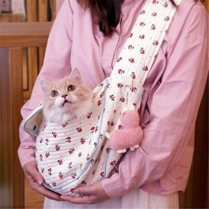 Housses de siège de voiture pour chien Pet Puppy Carrier Sling Bag Outdoor Travel Shoulder For Small Dogs And Cats Carry Bags Single Cat Carrying