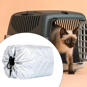 Housse de transport pour chien, couverture de caisse d'avion, coupe-vent, Protection souple, Durable, Cage pour animaux de compagnie contre le froid, pour les intempéries, les voyages en extérieur et en intérieur