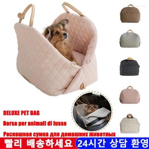 Dog Carrier Pet Luxury Outing Portable Tote Bag Car Seat Travel Bed And Harness Washable Puppy Mascotas Accessories