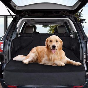 Dog Cat Seat Cover Universal impermeable a prueba de arañazos bolsa para Dog Cat Pet Car Boot Liner Protector con protección lateral C19021302