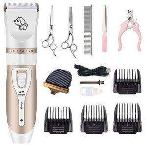 Tondeuse pour chien tondeuse à cheveux pour chien toilettage animal de compagnie/chat/chien/lapin coupe de cheveux tondeuse rasoir ensemble animaux de compagnie sans fil rechargeable professionnel C0627ZR02