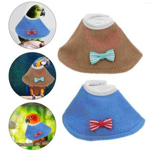 Collares para perros, 2 uds., Collar para periquito, anillo para pájaros, loros, suministros protectores para mascotas, tela de fieltro, cuello antipicoteo