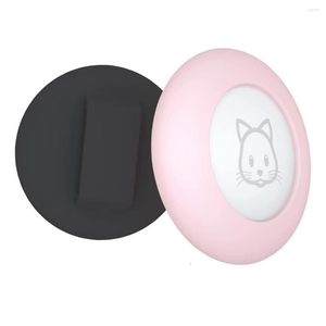 Colliers de chien Holder Cand Colder pour Air Tag Compatible Airtag GPS tracker 2pack Couverture de boîtier noir et rose