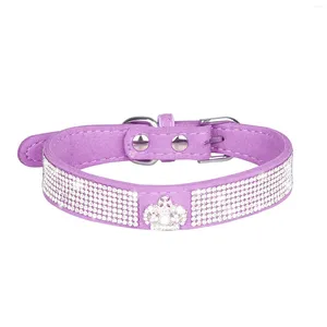 Colliers de chien collier confortable extérieur jouant des accessoires décoratifs violets