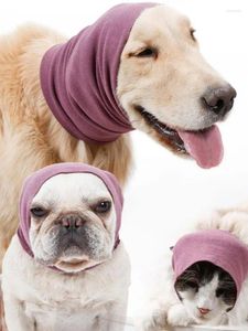 Colliers pour chiens, Turban de toilettage confortable pour animaux de compagnie, cache-oreilles anti-bruit, couvre-chef Durable, doux, garde au chaud, isole du bruit, fournitures utiles