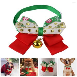 Colliers de chien décoratifs, collier de chat mignon, animal de compagnie de noël réglable pour chaton décoratif, cadeau en plastique avec cloche