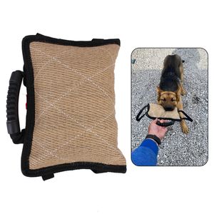 Collares para perros Correas Entrenamiento para perros Bite Stick Masticar Juguete para mascotas con 2 asas de cuerda Entrenamiento para perros Almohada Bite Tug Durable 230908