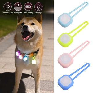 Colliers LED pour animaux de compagnie, pendentif lumineux, sécurité nocturne, fils Anti-perte, décor lumineux pour chiens