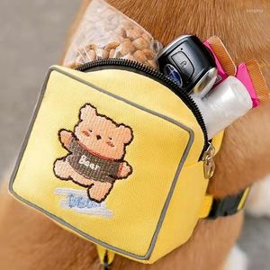 Colliers pour chiens, joli harnais sans traction pour chiens de taille moyenne et grande, avec pochettes et patchs, sac à dos de randonnée, petit sac de selle pour chiot