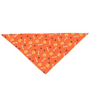 Colliers pour chiens collier mâle Halloween serviette pour animaux de compagnie Triangle écharpe chat imprimé fête citrouille bon