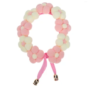Collares para perros collar mascota cadena de cuello creativo diseñada por flores para collar de perlas flores anillo de hilo