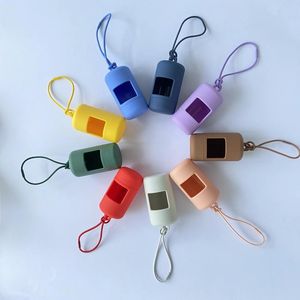 Collares para perros Bolsa para caca Dispensador Manos libres Correa Soporte Plástico Portátil Residuos para mascotas Ligero Caminar Acc