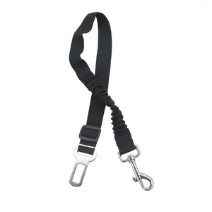 Collares para perros Cinturón de seguridad Correa para automóvil Ajustable Elástico Bungee Buffer Seguridad de servicio pesado Conecte al arnés para viajar en vehículo