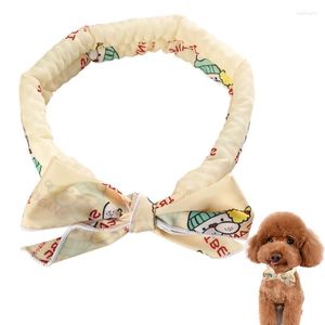 Colliers pour chiens Petit Bandana Collier de refroidissement extérieur pour animaux de compagnie Écharpe réutilisable d'été mignonne pour ornement de cou pour chiens