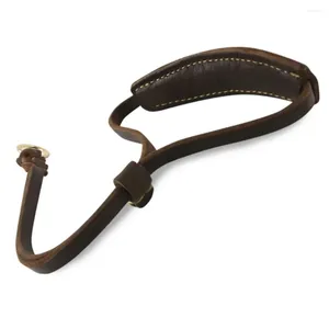 Colliers de chien en cuir authentique mou en cuir martingale pour chiens réglable sans traction chaîne de glissement