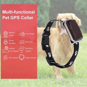 Collares para perros a prueba de agua IP67 Mini mascotas GPS AGPS LBS Wifi rastreador Collar de seguimiento en tiempo Real gato encontrar dispositivo localizador de anillos de campana