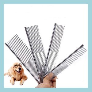 Chien Toilettage 4 Tailles Pet Toilettage Brosse Peigne Outils Pour Chien Propre Brosses Pin Chat En Acier Inoxydable Chiens Métal Produit Drop Delivery Ho Dhlz5