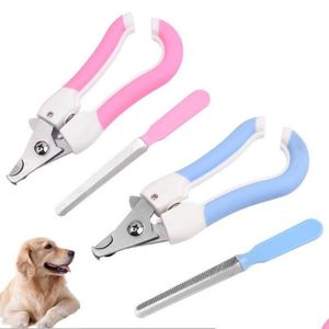 Toilettage de chien professionnel chat de compagnie coupe-ongles coupe-bordure avec faucille ciseaux en acier inoxydable tondeuses pour animaux de compagnie griffes chiens goutte D Dhmt6