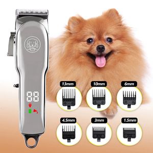 Hoignes de chien Clipper électrique Pet Cat Trimering Trimmer LCD Cerrac Blade Cutter Animal Hair Coup Machine Low Noise Puppy Puppy Troomer 240508