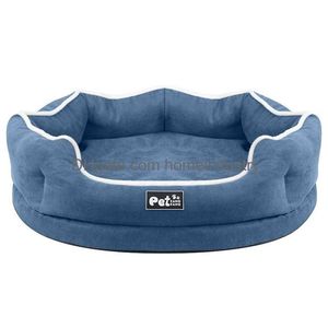 Casas para perros Accesorios para perreras Cama para perros con espuma viscoelástica para perros pequeños y grandes Casa cálida de invierno Sofá para mascotas desmontable y suave Transpirable Todo Se Dhl1N