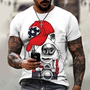 Perro pata mamá dibujos animados mascota linda camiseta para hombre ropa de hombre verano primavera ropa para hombre Tops camisetas estampadas camiseta para hombre camisetas 6XL 220607