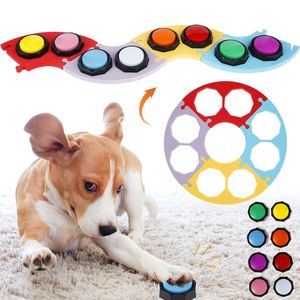 Dog Talking Button Pet Toys Voice Recordable Talking Button For Communication Pet Training Buzze Intelligence Toy