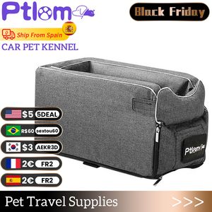 Dog Travel Outdoors Portable Pet Car Seat Central Control Nonslip s Safe Armrest Box Booster Kennel Bed For Small Cat 230307