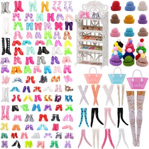 Accessoires de poupée 40 pièces différentes chaussures à talons hauts bottes adaptées pour 11 8 pouces enfant fille s jouets cadeau d'anniversaire 221130