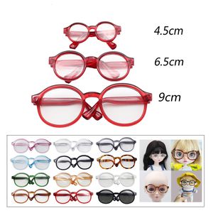 Doll Accessories BJD 45cm 65cm 9cm transparent Plastic Glasses For 18 16 13 Blythes MSD SD Plush EXO sunglasses 230322