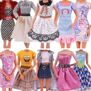 Doll Accessories s Clothes Dress Fashion Outfit Shirt Casual Wear Skirt For 1 6 BJD 221130