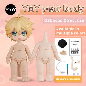 Doll Accessories YMY Doll pear Animal bodys pear With tail Ob11 Body Joint for Gsc Head 1/12bjd Obitsu 11 Boy girl Toys Dolls Accessories 230812