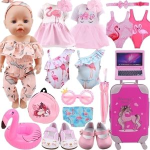 Ropa de muñeca, zapatos de vestir de flamenco, accesorios para bebés nacidos de 43Cm, aptos para bebés de 18 pulgadas, muñecas americanas de 43Cm, juguetes para niñas Reborn 220815