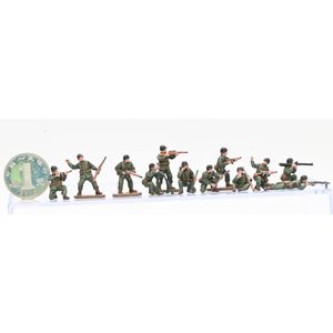Poupées 10 pièces, échelle 172, combinaison de la seconde guerre mondiale, figurine de soldat américain 12, modèle de jouet, bricolage, scène, ornement de poupée, 230904