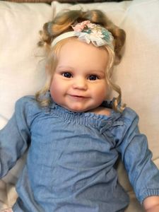 Poppen 20 24 Inch Reborn Soft Vinyl Lovely Smile Maddie Girl With Love Muecas 230508