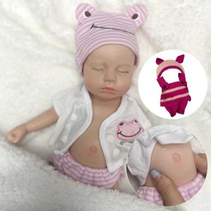 Dolls 33cm Painted Solid Silicone LouLou Bebe Reborn Girl and Boy Lifelike Muecas Corpo De 231212