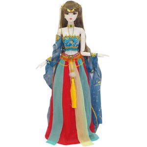 Muñecas 60cm chino tradicional Hanfu Princess 13 BJD Fullset con ropa zapatos accesorios bola articulada juguete para niñas 230427