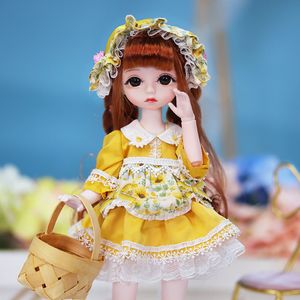 Poupées Dream Fairy 16 Poupée 28 cm Kawaii BJD Lolita Dress Ball Jointed Ensemble complet comprenant des tenues Chaussures DIY Toy Gifts for Girls 230427