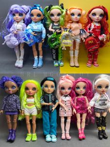 Muñecas originales Rainbow Middle School 29cm Big Sister y 24cm junior high school lady Dress Up Girl Festival Party Gift Toy 230210