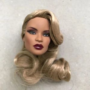 Poupées Têtes de visage rares FR PP têtes de poupée colorées cheveux doux pièces de poupée fille Collection cadeau figurines de jouets originales 1/6 FR têtes pièces 231023