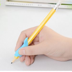 Dauphin Forme Enfants Porte-Stylo Silicone Bébé Apprentissage Outil D'écriture Dispositif De Correction Poisson Crayon Saisir Aide À L'écriture Grip Papeterie WLY BH4721