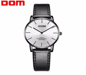 Dom Watch Montre Femme Femmes Top Brand Luxury Ladies Watch Iproofroproof Ultra Thin Leather Quartz Wrist Watch Lady G36BL7MT7160807