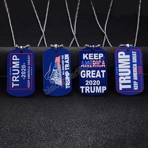 Donald Trump collar América gran colgante 4 estilos pareja de acero inoxidable collares hombres joyería mujer suéter cadena regalo