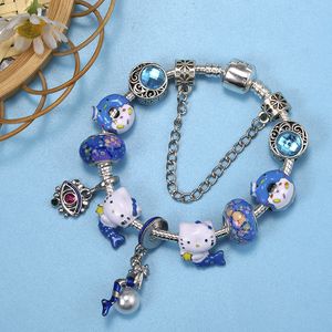 Bracelet en perles de beignet pour enfants, Style de luxe, bricolage, dessin animé, Boutique, cadeau, bijoux, printemps, nouveau, vente en gros, chaîne