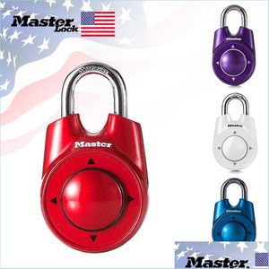 Serrures de porte Master Lock Combinaison Mot de passe directionnel Cadenas Portable Gym School Health Club Security Locker Door Ass Homeindustry Dhqs4