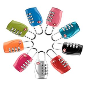 Verrouillage de porte mini 4 cadran tsa combinaison de cadenas réinitialisable cus lage de sécurité suiciase verrouillage pour sac à main derniers