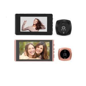 Coupée sonnette de 4,3 pouces Puphole Video Doyer Door Camera Viewer Wide Angle Cat Eye LCD Écran Détection de mouvement Visiteur